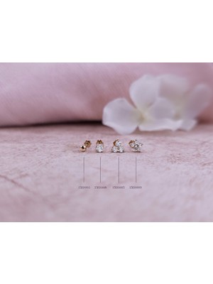 Pırlanta Floral Tragus Piercing 0435E0009