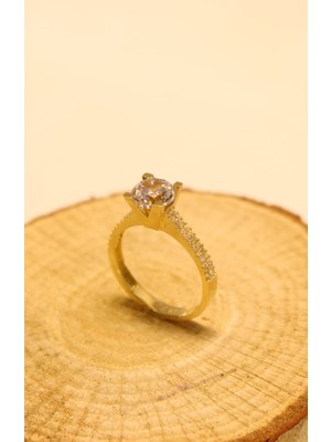 Güler Kuyumculuk Altın Tektaş Yüzük