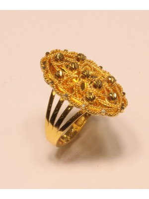 Güler Kuyumculuk 14 Ayar Altın Taşsız  Dorika Toplu Yüzük