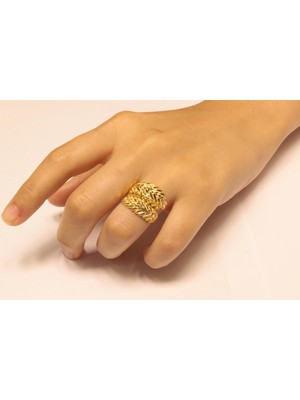 Güler Kuyumculuk 14 Ayar Altın Taşsız  Dorika Toplu Yüzük