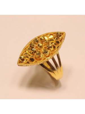 Güler Kuyumculuk 14 Ayar Altın Taşsız  Dorika Toplu Yüzük