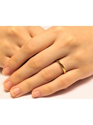 Güler Kuyumculuk 22 Ayar Altın Minimal Yüzük