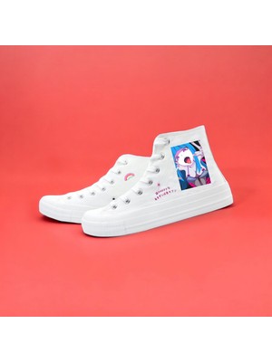 Amazoon Desing Anime Güzel Kız Baskılı Sneaker Çocuk Spor Ayakkabı