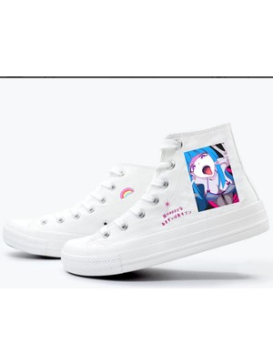 Amazoon Desing Anime Güzel Kız Baskılı Sneaker Çocuk Spor Ayakkabı