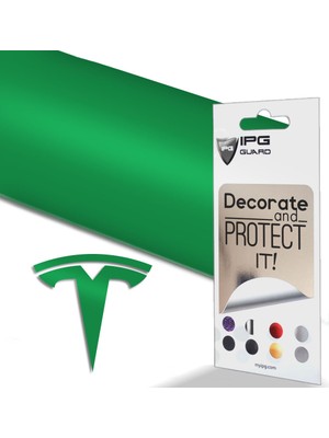 Ipg Tesla Model Y Özel Kesim Logo Seti - Direksiyon Ön Arka Jantlar ve Sensörler Için 8'lu Tesla Logo Sticker Seri