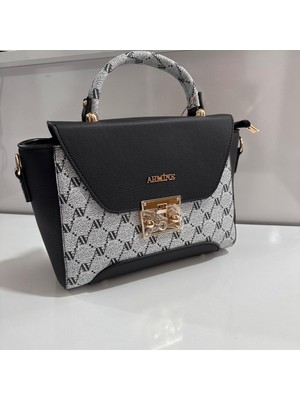 Armine Bayan Çanta Siyah Gri AR37801
