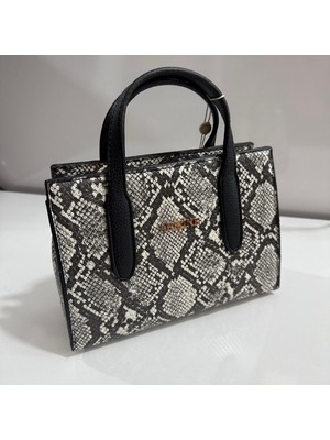 Armine Bayan Çanta Yılan Desen Siyah AR36305