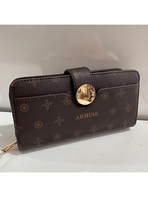 Armine Bayan Çanta Baskılı Kahve ARC0402