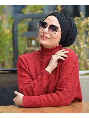 Lavender Dubai Pratik Şal Siyah DPS01