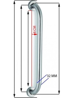 Q32 50 CM WC BANYO ENGELLİ TUTUNMA BARI