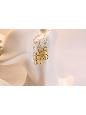 Güler Kuyumculuk Altın Samanyolu Halkalı Küpe