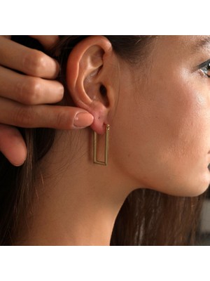 Güler Kuyumculuk Dikdörtgen Küpe