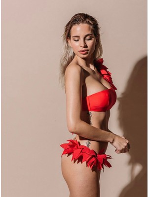 Tek Omuz Camellia Bikini