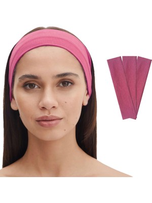 Salvia Dione 3'lü Spor Kadın Erkek Saç Bantları