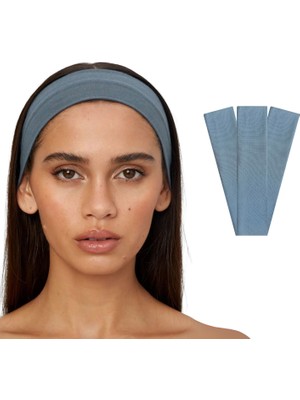 Salvia Dione 3'lü Spor Kadın Erkek Saç Bantları