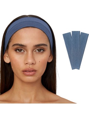 Salvia Dione 3'lü Spor Kadın Erkek Saç Bantları