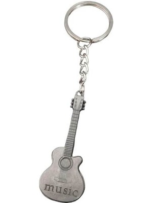 Vipfoni Metal Gitar Anahtarlık Gold ve Gümüş Renk 2 Adet