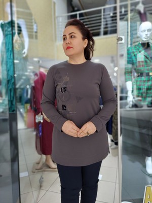 Fahrettin Moda 7513 Taşlı Desenli Tunik