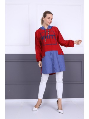 Fahrettin Moda 6548 Kapüşonlu Tunik