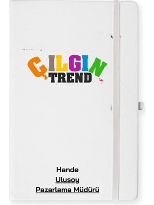 Hediye Vakti Isim ve Kurumsal Logo Unvan Yazılı Baskılı  Defter