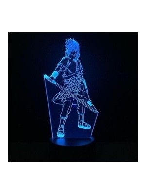 Miracle1 Uchiha Sasuke Çocuk Yatak Odası Anime Masa Lambası 3d Led Gece Lambası (Yurt Dışından)