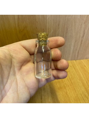 Labshop41 10 ml Mantar Tıpalı Cam Şişe - Tıpalı Cam Şişe 10 cc x 10 Adet