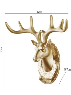 Sunhui Kafası Asılı Ren Ği Kafası Raf Koleksiyonu 3D Elk Askı Aureate (Yurt Dışından)