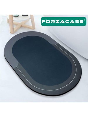 Forzacase Banyo Paspası Kaymaz Tabanlı Süper Emici Banyo Abdest Paspası 80x50cm - FC617