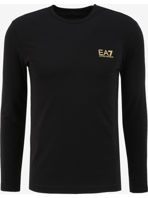 Ea7 Bisiklet Yaka Siyah Erkek T-Shirt 8NPT55PJM5Z