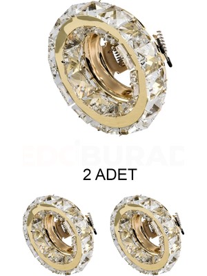 Cata CT-6640 Melinda Dekoratif Cam Spot Kasası - 2’li Paket