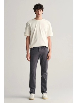 Gant Erkek Gri Slim Fit Jean