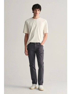 Gant Erkek Gri Slim Fit Jean