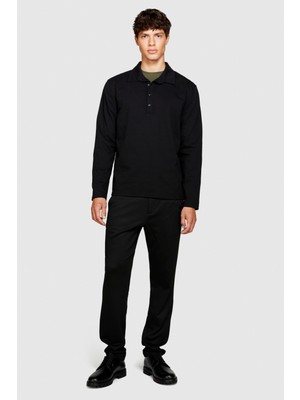 Sisley Poliviskoz Slim Fit Pantolon Erkek Renkli T-Shirt - 323A4W6ASF03G