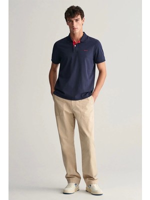 Gant Erkek Lacivert Regular Fit Logolu Polo