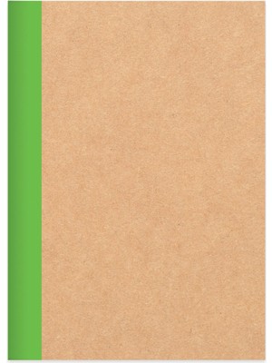 Keskin Color Çizgili Stickerli Kraft Kapak Defter Yeşil 18,5*26 50 Yp.
