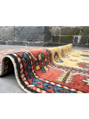 DesignEv 162X230 cm Eski El Dokuma Büyük Boy Türk Kilim Oryantal Desen Yün Kilim