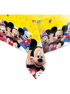 Hayaller Dükkanı Mickey Kırmızı Masa Örtüsü 120 x 180 cm