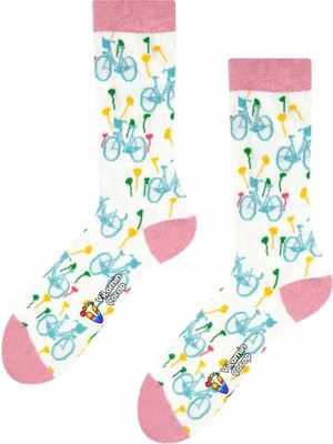 Vitamin Çorap Bisiklet Renkli Çorap