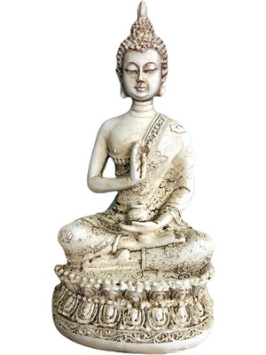 Ordinary1 Meditasyon Tayland Gautama Buda Oturmuş Heykeli Heykel Reçine El Sanatları Ev Dekor (Yurt Dışından)