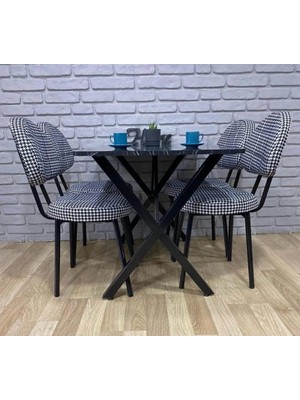 Bambeds Mobilya Masa Takımı Yemek Masası 70X110  4 Sandalye