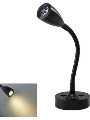 Shuivan Tyt LED Okuma Lambası Günışığı 12V 3W - Siyah