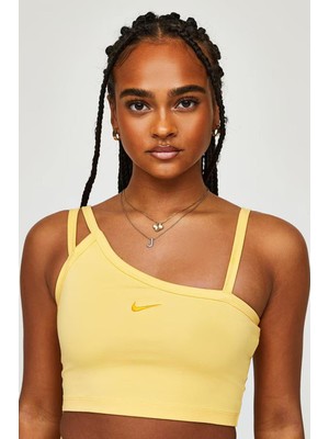 Nike Sportswear Everyday Modern Crop Kesim Kadın Sarı Atlet