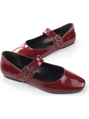 Walkenzo 333 Kadın Rugan Babet Ayakkabı