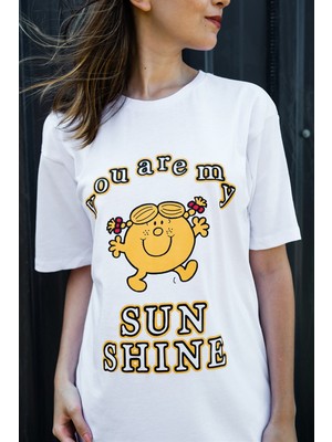 Gils Butik My Shine Baskılı Beyaz T-Shirt