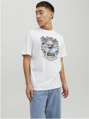 Jack & Jones Kuru Kafa T-Shirt Jorbeachbone Erkek Tişört 12234309