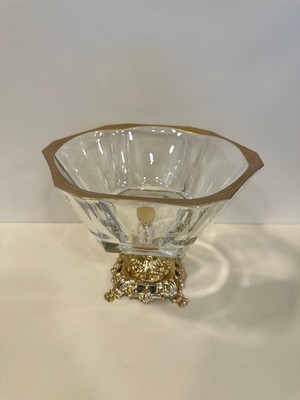 Plus Home Salata Kase Kesme Cam Döküm Pirinç Ayak Altın