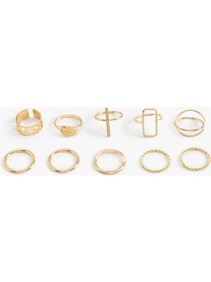 Koton Yüzük Seti 10'lu Çelik