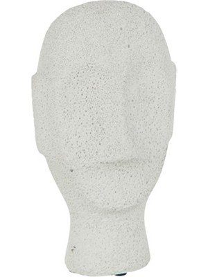 Laromita Decoration Cement Beyaz Büst / S