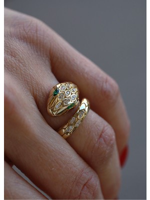 Yenigün Kuyumculuk 14 Ayar Altın Yılan Yüzük