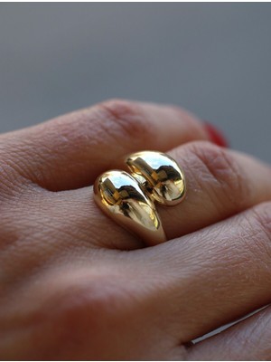 Yenigün Kuyumculuk 14 Ayar Altın Su Damlası Yüzük